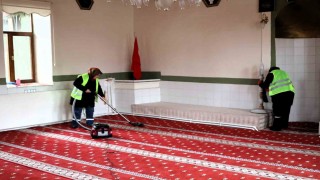 Bilecikte Ramazan Ayı öncesi camilerde temizlik çalışması
