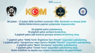 Bingölde 47 şüpheli yakalandı