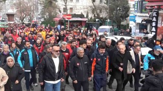Bursada 6 Şubat şehitleri için sessiz yürüyüş