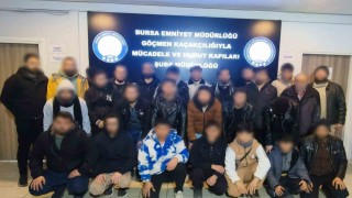 Bursada göçmen kaçakçılığına darbe: 29 yabancı uyruklu şahıs yakalandı