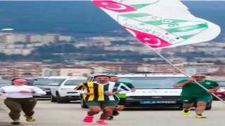 Bursada Sevgililer Gününde şampiyonluk sloganıyla koşu düzenlendi