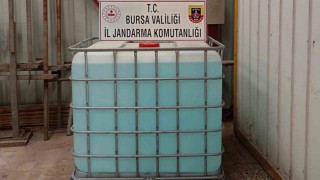 Bursada yer altına gizlenmiş kaçak alkol fabrikası çökertildi