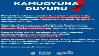 BURULAŞtan önemli uyarı