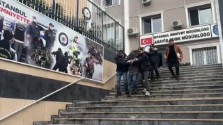 Büyükçekmecede iş yerine molotoflu saldırı kamerada