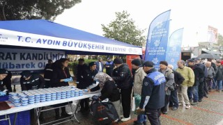 Büyükşehirden vatandaşlara kandil helvası