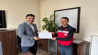 Çavdarhisarda veteriner hekimlere teşekkür belgesi