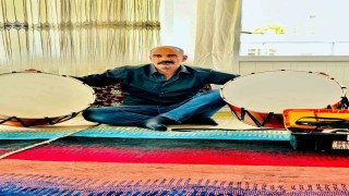 Çermikte 40 yıldır baba mesleği davul imalatı yapıyor