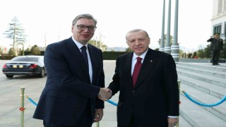 Cumhurbaşkanı Erdoğan, Sırbistan Cumhurbaşkanı Vucic ile bir araya geldi