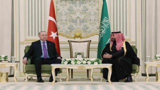 Cumhurbaşkanı Erdoğan, Suudi Arabistan Veliaht Prensi Selman ile bir araya geldi