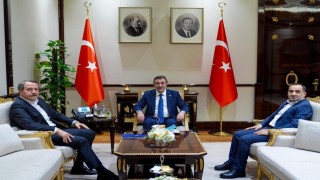 Cumhurbaşkanı Yardımcısı Yılmaz, Memur-Sen Genel Başkanı Yalçını kabul etti
