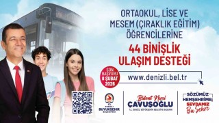 Denizlide ulaşım desteğinde başvurular 8 Şubatta sona eriyor