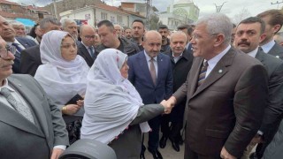 Dervişoğlu, İYİ Parti kurucusu Korkmazın başörtüsü için hakaret ettiği Mihalgazi Belediye Başkanını ziyaret etti