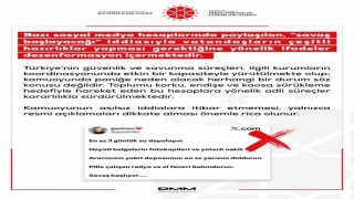 DMM: Savaş başlayacağı iddiasıyla vatandaşların hazırlıklar yapması gerektiğine yönelik ifadeler dezenformasyon içermektedir