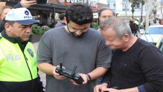 Dronla takip edilen sürücülere 159 bin TL ceza uygulandı