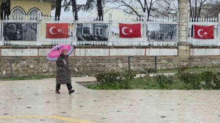 Edirnede kar yağışı yeniden başladı