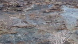 Elazığda heyelan anı kamerada