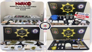 Elazığda uyuşturucu operasyonu: 20 şüpheli tutuklandı