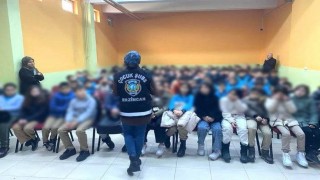 Erzincanda öğrencilere güvenlik eğitimi