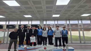 Erzincanlı sporcular Trabzondaki havalı silahlar müsabakalarına damga vurdu