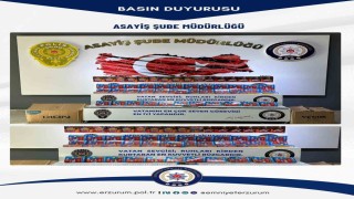 Erzurumda polis ve zabıtadan piroteknik operasyon