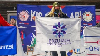 ETÜ Kayak Alp Disiplini Türkiye Şampiyonasında çifte kupa ile zirveye yerleşti