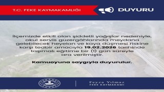 Fekede taşımalı eğitime 1 gün ara verildi