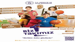 Gençlik ve Spor Bakanlığının Biz Bir Takımız Projesi Zonguldakta başlıyor