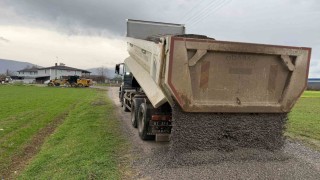 Gümüşpınar köyünde yollar açılıyor