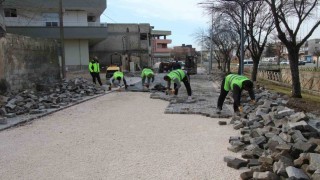 Haliliyede üstyapı çalışmaları hız kesmeden sürüyor