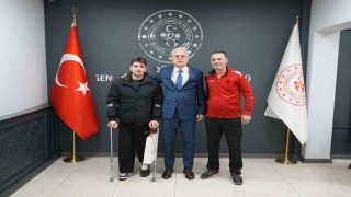 İl Müdürü şampiyonu ağırladı