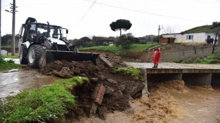 İncirliova Belediyesinden yağışa hızlı müdahale