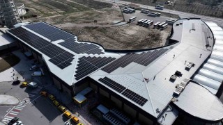 Ispartada yeni otogarın çatısına 1,3 MWlik GES kuruluyor