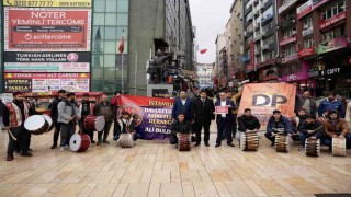 İstanbuldaki davulcular Şirinevler Meydanında sessiz eylem yaptı