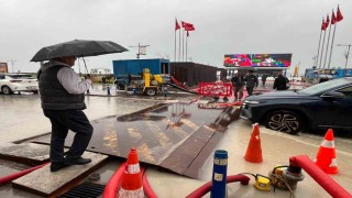 İzmirde Venediki andıran manzaralar oluştu