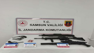 Jandarma ruhsatsız silah ele geçirdi