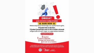 Kadirli İçin Sarı Kod Uyarısı