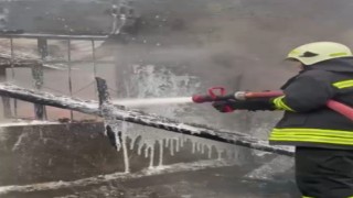 Kahramanmaraşta ahır yangını