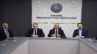 Karabükte gençlik ve spor çalışmaları masaya yatırıldı