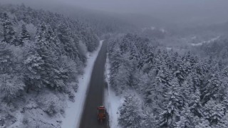 Karabükün yüksek kesimleri yeniden beyaza büründü