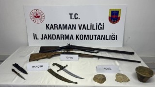 Karamanda tarihi eser operasyonu: 6 tutuklama