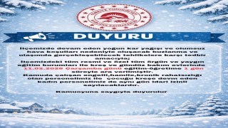 Karlıovada eğitime 1 gün ara