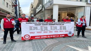 Karşıyakada 400 bin TL alacağa 750 TL gıda kartı