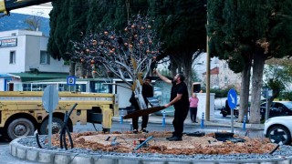 Kavşak düzenleme çalışması tamamlandı
