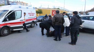 Kavşak içindeki kazada sürücü yaralandı