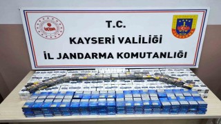 Kayseride 619 paket kaçak sigara ele geçirildi: 1 gözaltı