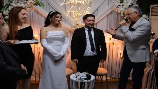 Kemer Belediyesi Kadınlar Lokalinde ilk nişan merasimi