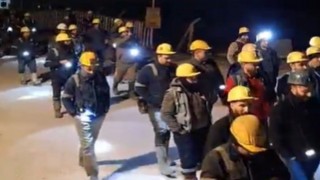 Kınıkta maden işçileri eylemde