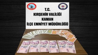 Kırşehirde kumar operasyonu: 3 kişiye 34 bin 812 TL ceza