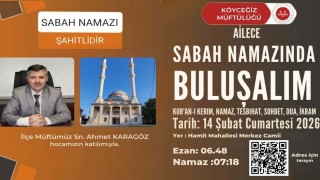 Köyceğizde sabah namazı buluşması Hamitköy Camiinde gerçekleşecek