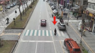 Kütahyada dron destekli trafik denetimi, kural ihlali yapan sürücülere ceza